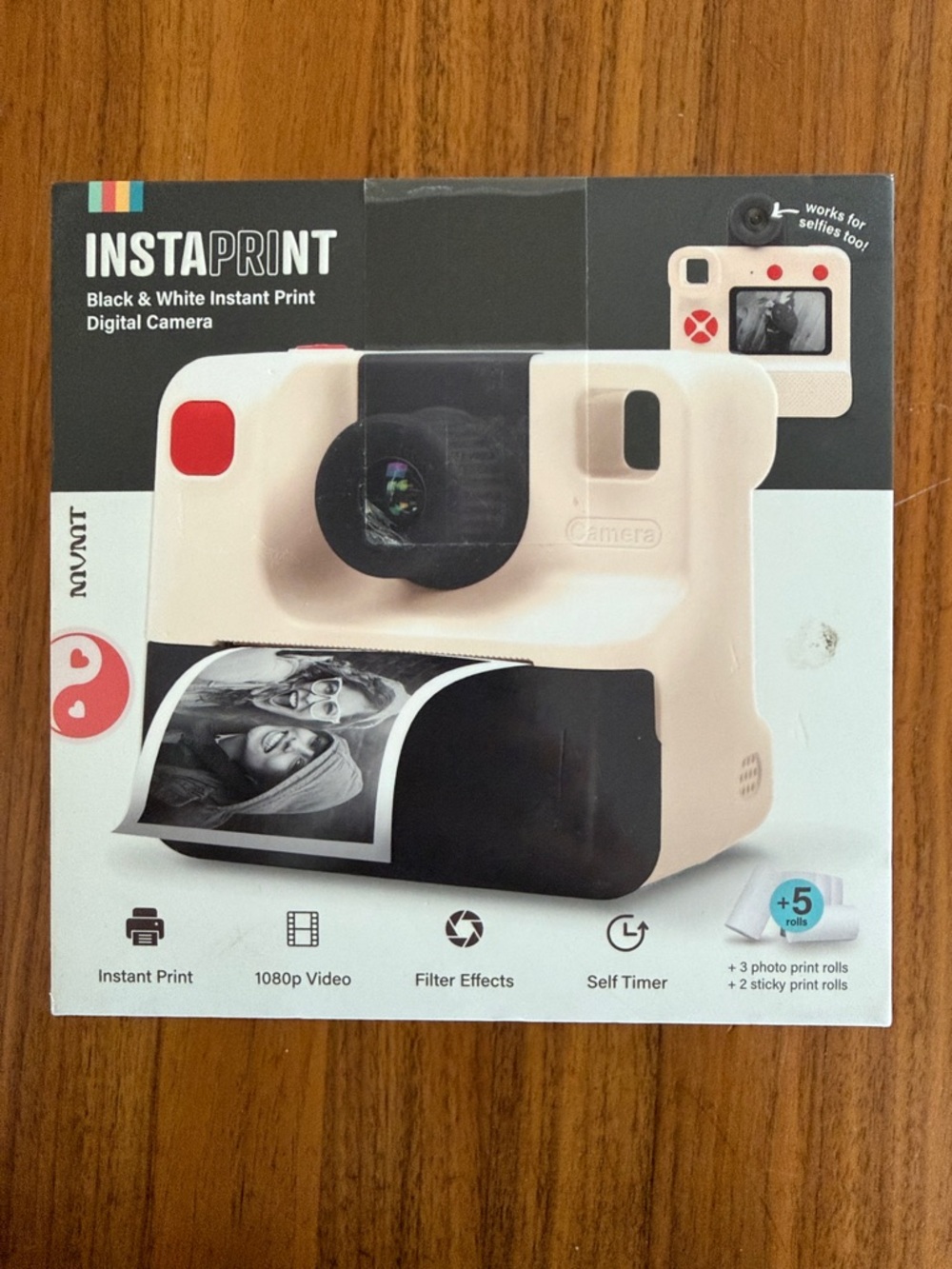 New in box MVMT INSTA Print Black & White Instant Print Digital Camera